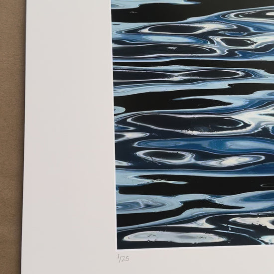 ripples on water photography print in mat board video 